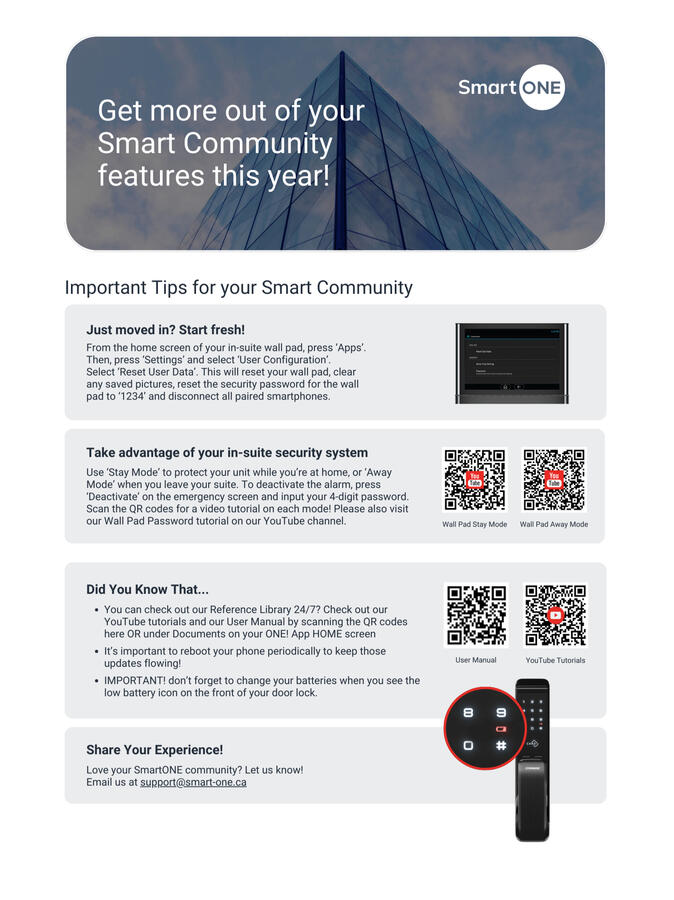 Quarterly Newsletter - New Move In Steps